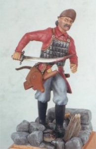 90mm model soldiers